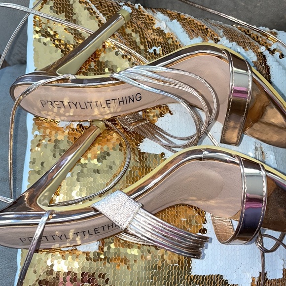 Rose Gold Sandals by Pretty Little Thing - Picture 7 of 10